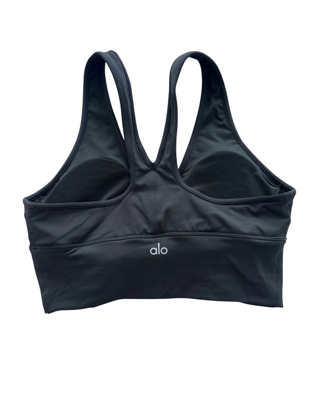 ALO Yoga Black Racerback Support Sports Bra